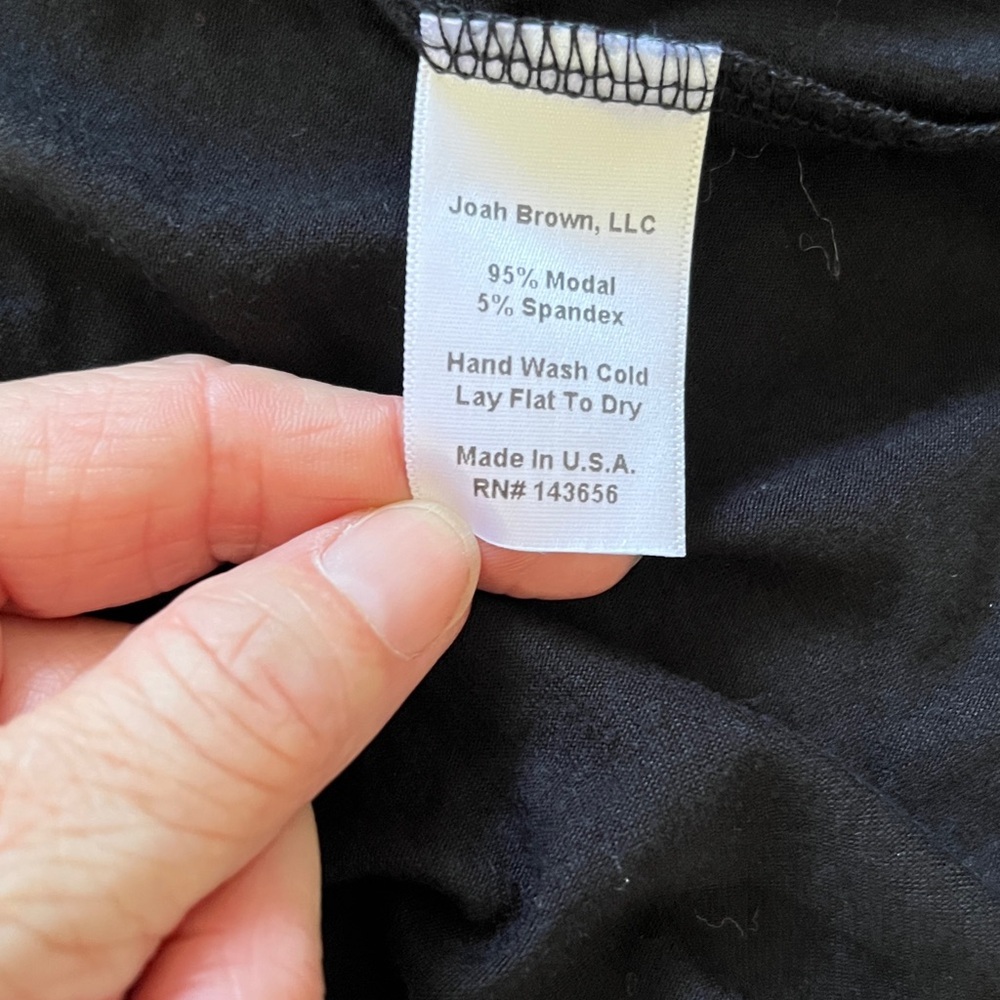 Joah Brown Classic Black Tee shirt dress.  Size S/M - Picture 4 of 4